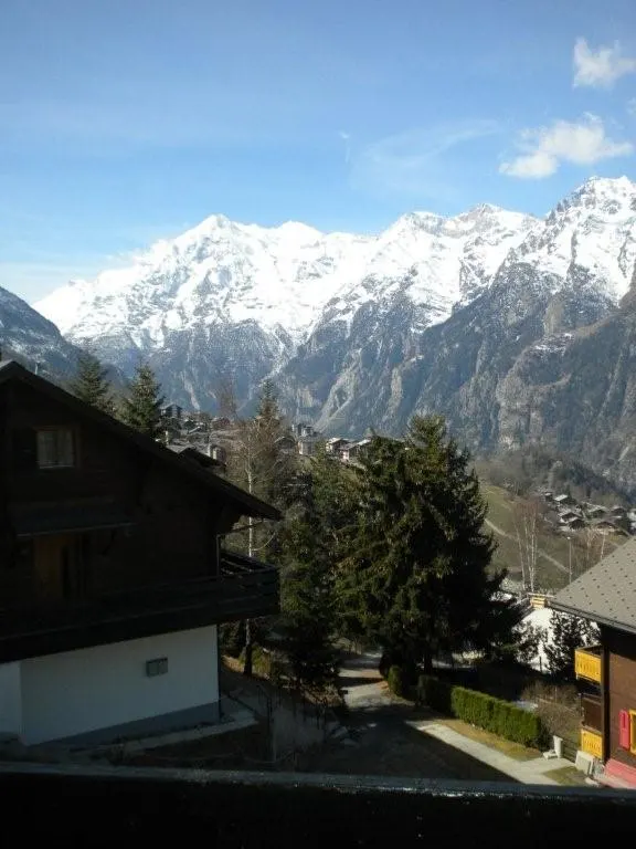 Bergpanorama Grächen, Wallis – Aussicht vom Chalet La Marmotte