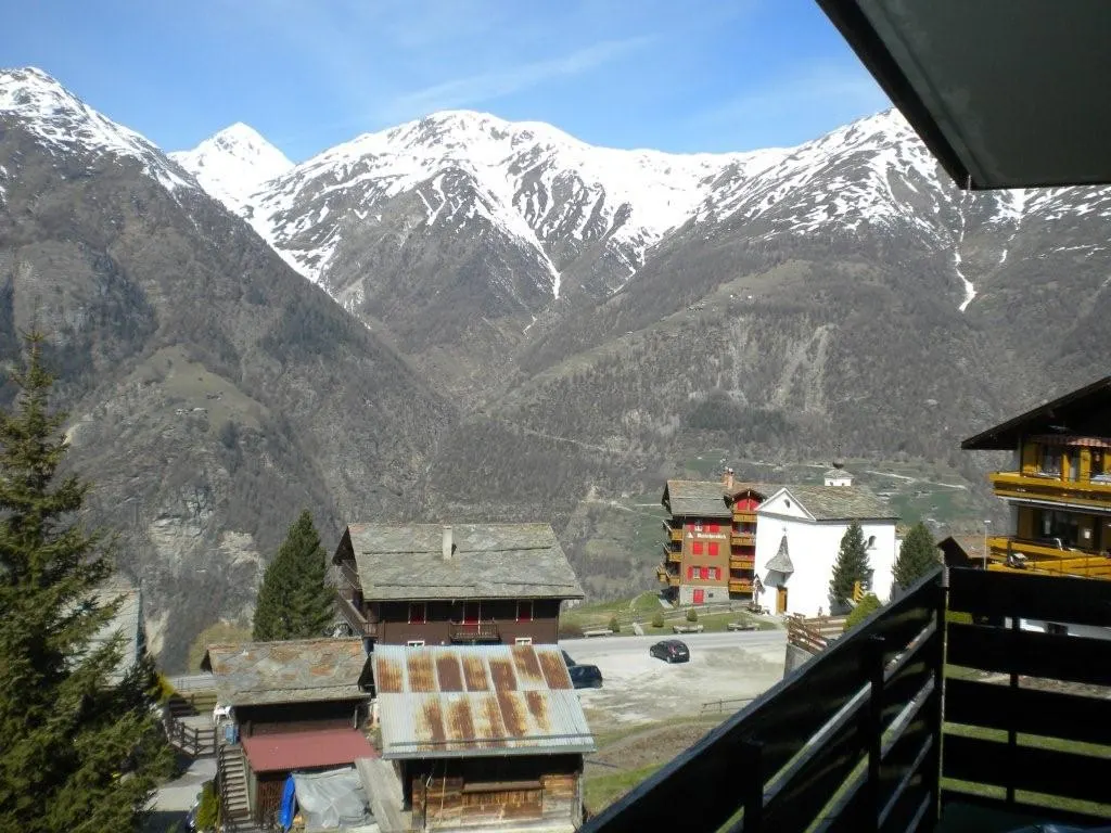 Bergpanorama Grächen, Wallis – Aussicht vom Chalet La Marmotte